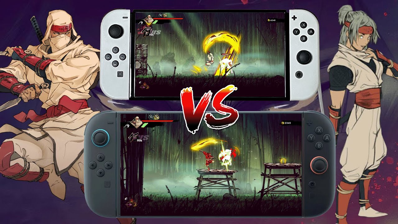 Shinobi Art of Vengeance Nintendo Switch VS Switch 2 Performance Review Comparison Docked & Handheld