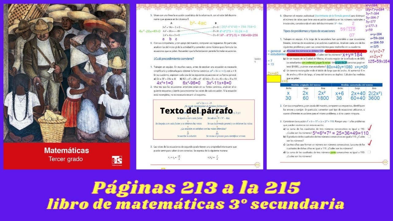 Respuestas Del Libro De Matematicas Tercero De Secundaria