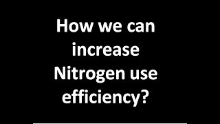 Importance of split Nitrogen application in wheat.