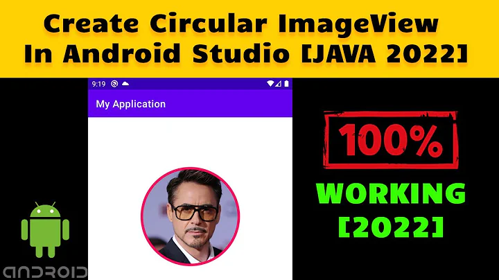 How To Create Circular Image View in Android /Create Round Image View In Android Studio [JAVA 2022]