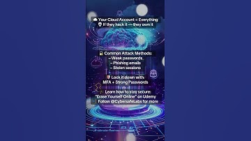 Hackers Want Your Cloud Account – Here’s How to Lock It Down 🔒 | Cybersecurity Tips #shorts