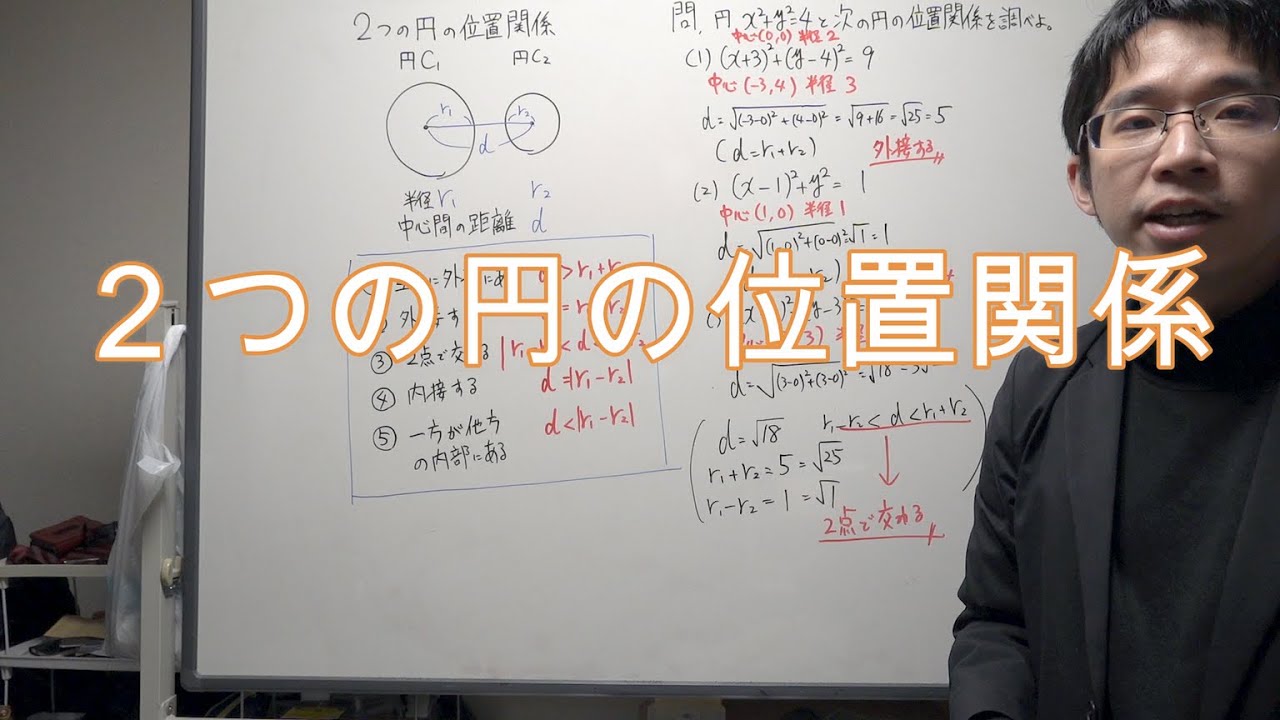 2つの円の位置関係 Youtube