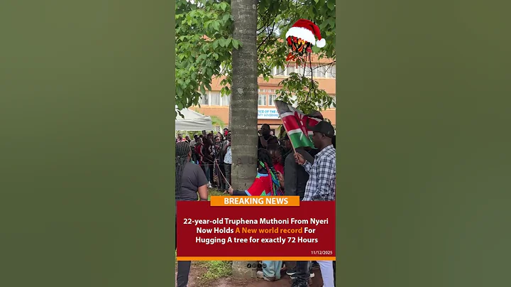 Truphena Muthoni Break A New World Record for Hugging a tree For 72hours