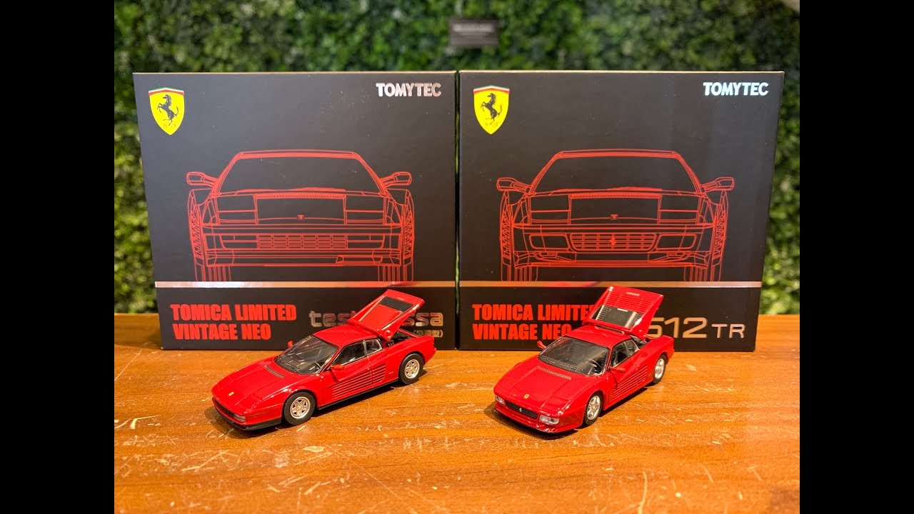1 64 Tomica Limited Vintage Neo Ferrari Testarossa 512tr Youtube