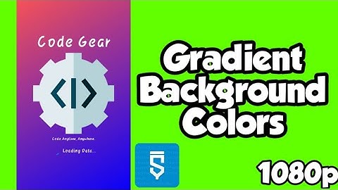Colorful Gradient Background for UI Design | Sketchware Tutorials