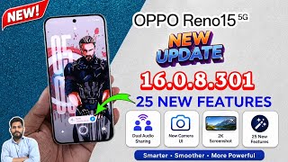 Oppo Reno15 New Update 16.0.8.301 : Top 25 New Features