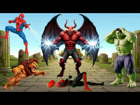 غضب سيمبا والابطال الخارقين والقضاء علي ملك القوة الكبري قصص عربية كرتون الأسد الملك