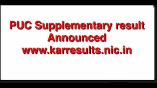 PUC supplementary result announced 2018