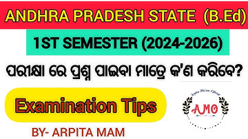 Exam Tips How to write answers in B.Ed 1st sem exam. by ARPITA MAM for 2025 students.ANU, Aku,yogi