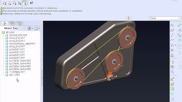Belt Connection in ProENGINEER Wildfire 5.0 (Creo)