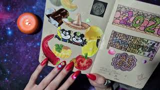 ASMR Scrapbook Flip Through While Chewing Bubble Gum screenshot 5