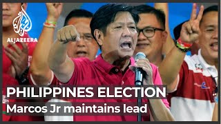 Philippines: Marcos Junior maintains lead in presidential race