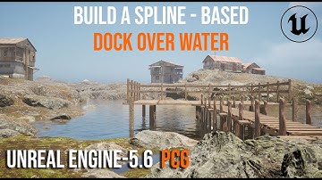 Build a Procedural Dock Over Water Using Spline in Unreal Engine 5.6 #tutorial #unrealengine #pcg