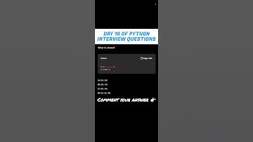 Day 16 | Python Interview prep | Tricky question #shorts #shortvideo #ytshorts #effectking #trending