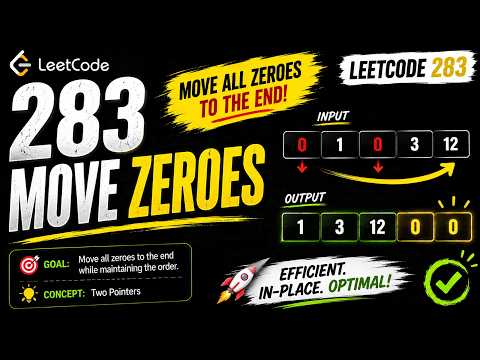 Move Zeroes | LeetCode #283 | #leetcode #cpp #coding #dsa
