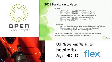 OCP Networking Workshop @ Flex - Introduction & Status of Current NW Project Workstreams