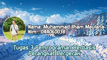 Tugas 3 Pemrograman Berbasis Perangkat Bergerak