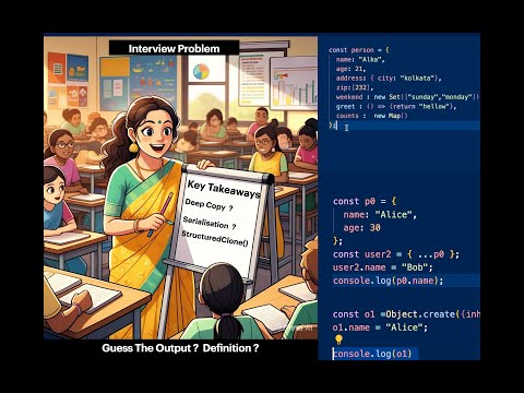 P12 - 🚀 Deep vs Shallow Copy  – The Ultimate Guide! 🔥 | JSON, Clone, Manual Recursion #coding #react