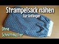 Strampelsack Nähanleitung - OHNE Schnittmuster- Anfänger - Nähtinchen