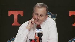 Full interview- NCAA Tournament: Rick Barnes, Admiral Schofield and Grant Williams on loss to Purdue