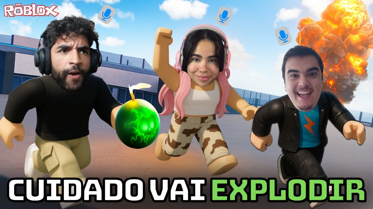 PRIMEIRA VEZ jogando PASSE A BOMBA do ROBLOX