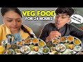 I only ate veg food for 24 hours challenge  food challenge agra food tour