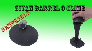 SİYAH  SLİME NASIL YAPILIR? ŞAMPUANLA BARREL O SLİME -DIY Barrel O Slime with Shampoo