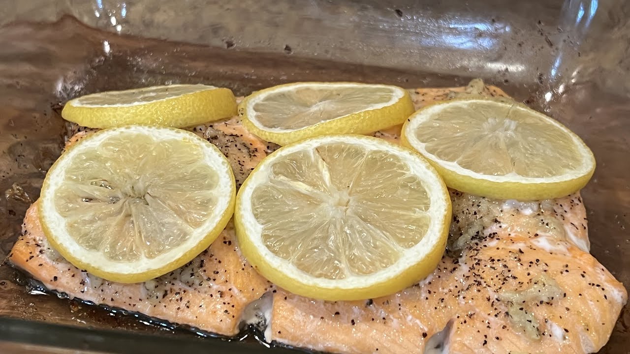 Baked Salmon in the oven lemon garlic butter baked salmon YouTube