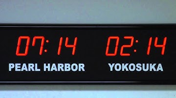 BRG Precision Products 661L- 6 Zone, Fixed Zone, Time Zone Clock
