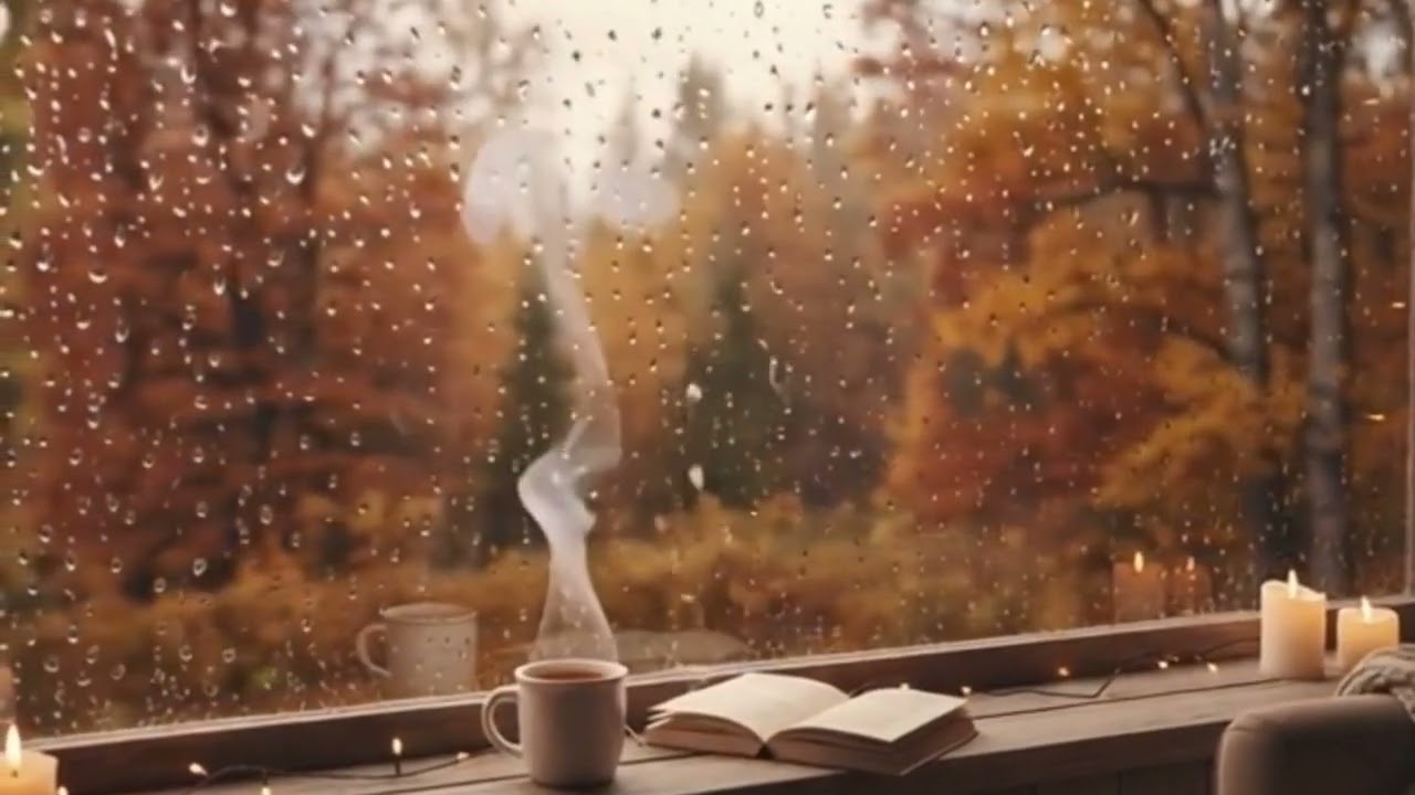 Cozy Autumn Rain Sounds 🍁 Gentle Rain on Window for Deep Sleep