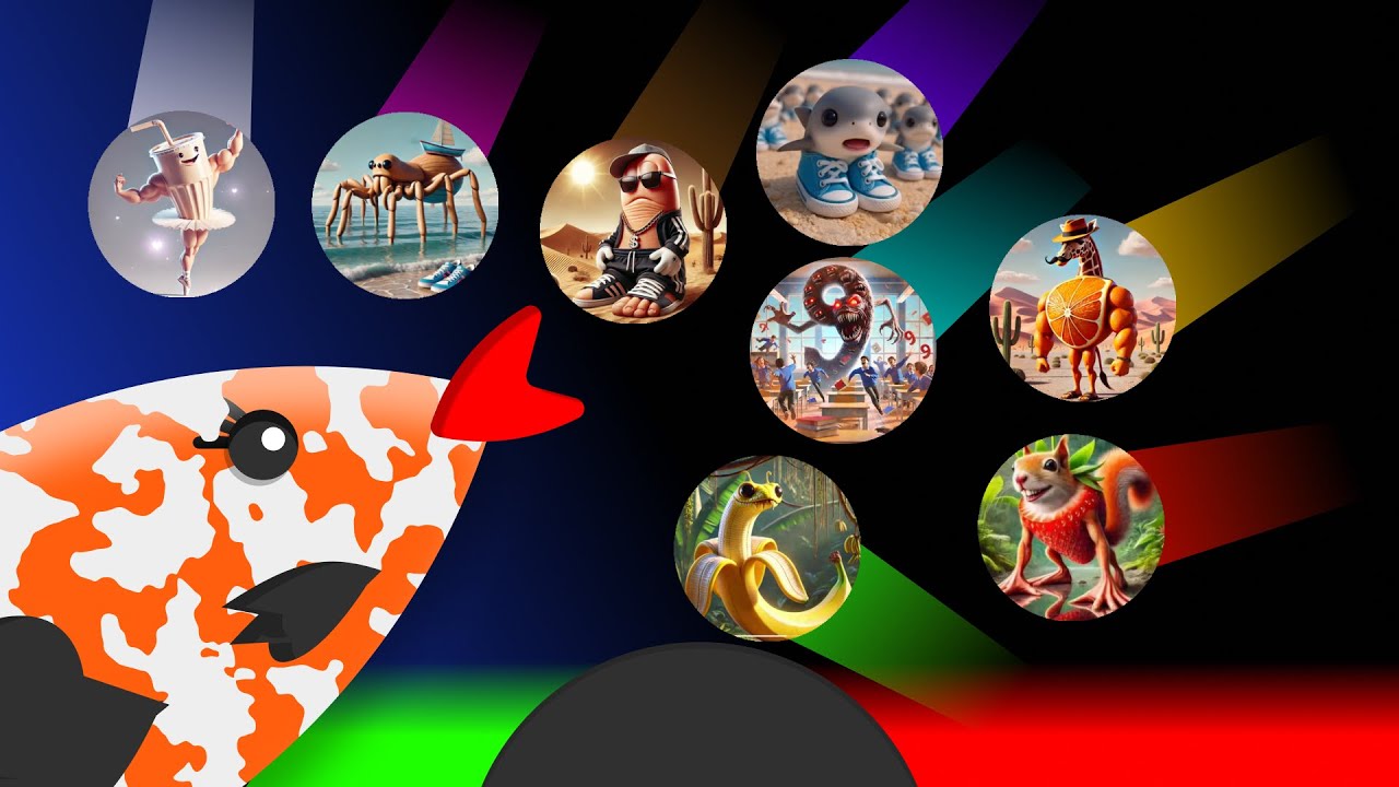 Italian Brainrots Marble Race in Algodoo – Who Will Claim the Crown of Chaos?