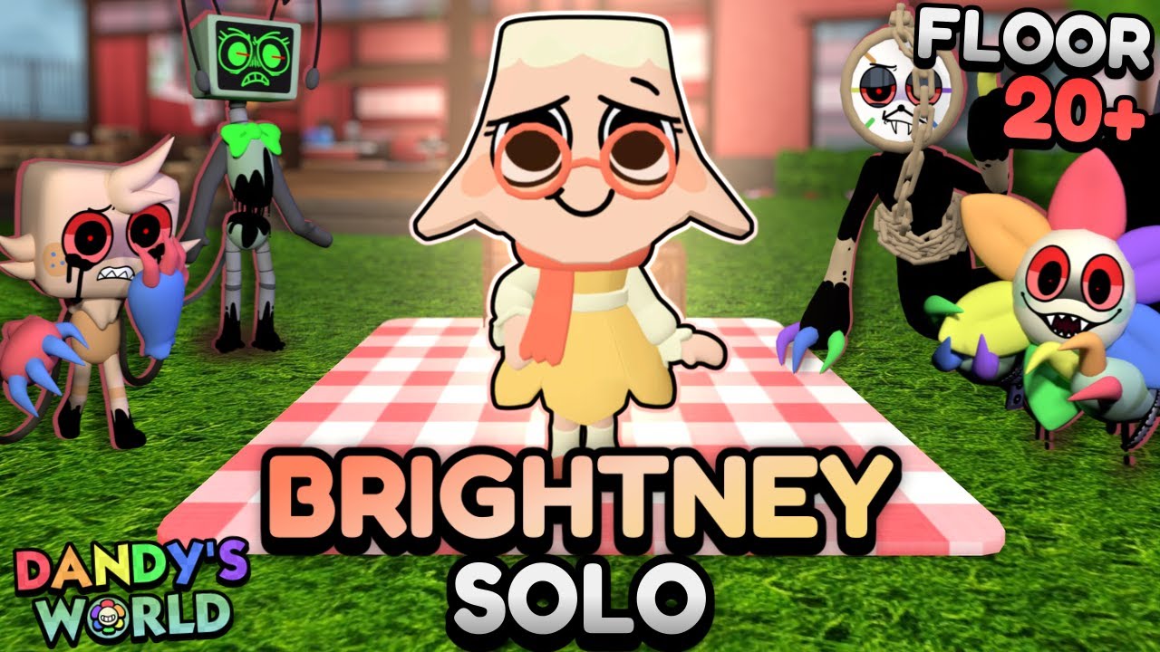 BRIGHTNEY SOLO RUN (FLOOR 20+) | DANDY'S WORLD