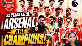 ARSENAL FINALLY DID IT! 🏆 | Premier League Champions After 22 Years!