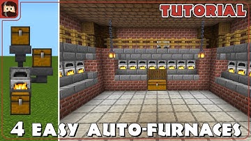 4 Automatic Furnace Setups ANYONE Can Make In Minecraft 1.19