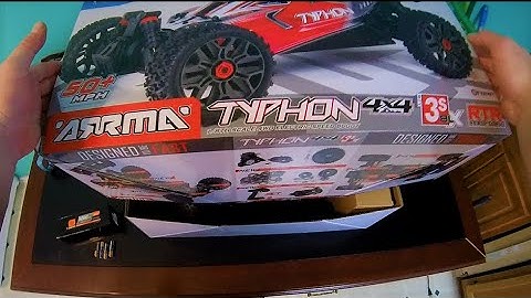 ARRMA TYPHON 3S BLX Unboxing and First Run