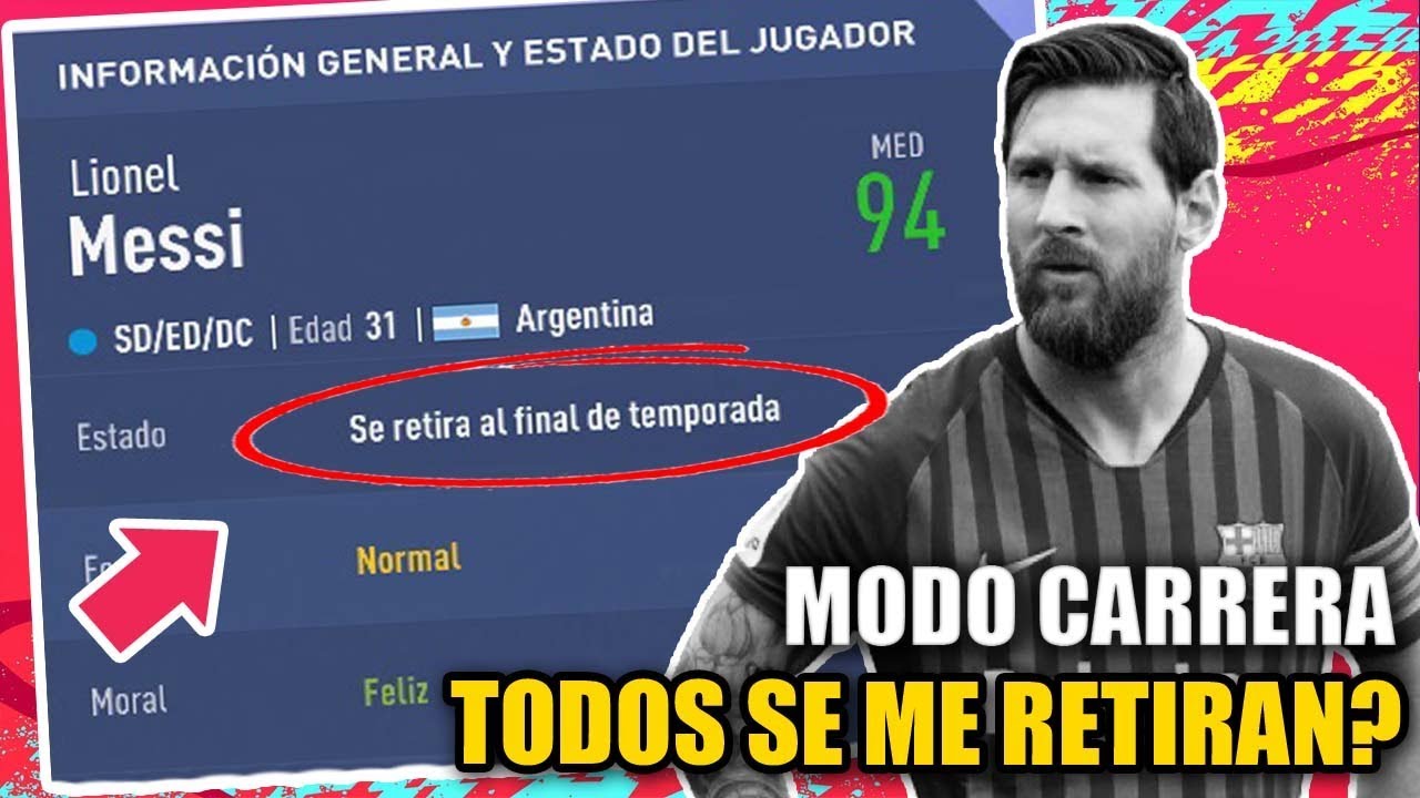 Jugadores Que Se Retiran En La Primera Temporada Fifa 19