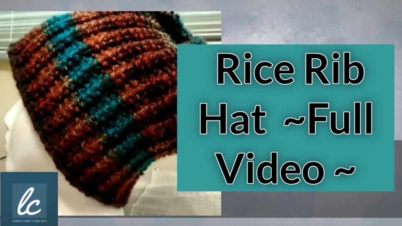 LOOM KNIT HAT | Brimless Rice Rib Stitch Beanie