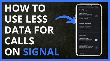 How To Use Less Data for Calls on Signal in 2024