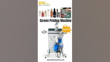 ✨DEMA Machine Semi Auto Screen Printing with Sensor & Servo-Positioning for Round Glass Cup