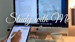 1 HOUR STUDY WITH ME 🌌 | soft piano and rain 🌧️ | medical student 🩺 screenshot 4