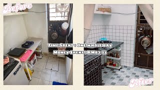 【省钱系列-RM100可以做什么】厨房改造 | Kitchen Makeover with RM80 | Malaysia | by Yaayaa.C