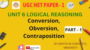 Conversion, Obversion, Contraposition concepts Complete explanation in #tamil | EDUCTION | PART_1|