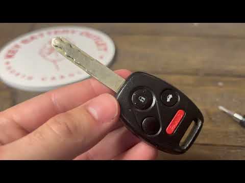 Honda Odyssey Remote Head Key Battery Replacement Video