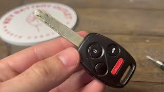 ODYSSEY / CIVIC / ACCORD / CRV And More Remote Key Battery Change   Key Fob Battery DIY UNDER 2 MIN
