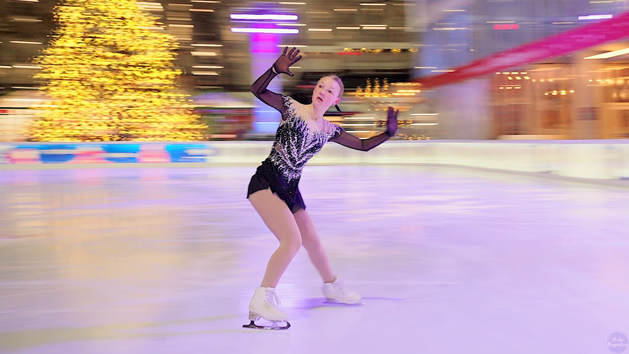 Dale Rieck Elle Rieck skates to