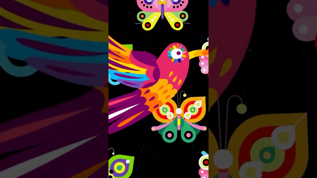 Infant sensory video with flying birds and butterflies 🦋 