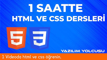 1 Saatte html ve css dersleri 1 videoda html ve css