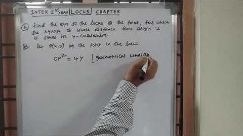 Locus chapter,  distance from origin is 4 times its y coordinate