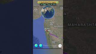 Hyderabad To Nigeria Lagos Flight Route 1Stop Flight Operator By Emirates