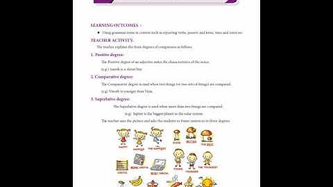 Refresher course module 2021-22, 10th English, Degrees of Comparison, Answers
